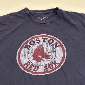 Wright & Ditson Men's Boston Red Sox Navy Blue T-Shirt Size XL